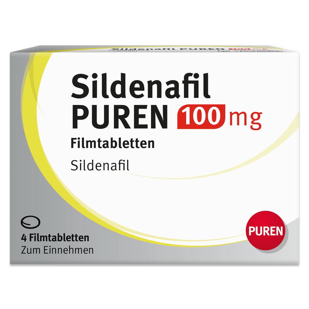 Sildenafil PUREN 100 mg 4 St Filmtabletten