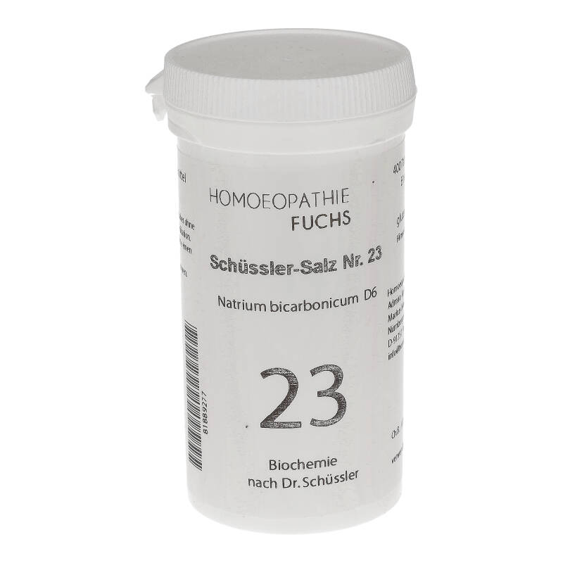 HOMOEOPATHIEFUCHS Schüssler-Salz Nummer 23 Natrium bicarbonicum D6 Biochemie 400 St Tabletten