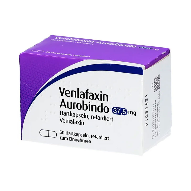 VENLAFAXIN Aurobindo 37,5 mg Hartkapseln retard. 50 St Retard-Kapseln