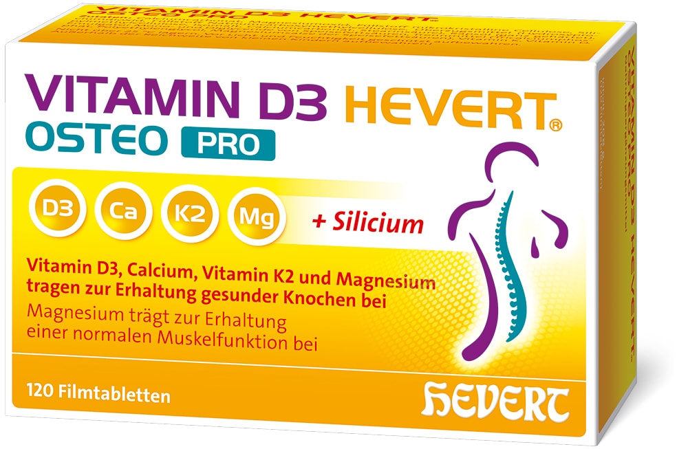 VITAMIN D3 HEVERT OSTEO PRO 120 St Filmtabletten