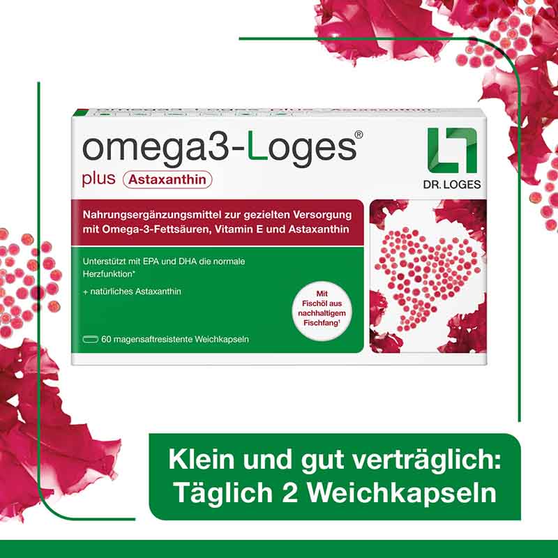 omega3-Loges plus Astaxanthin 120 St Kapseln