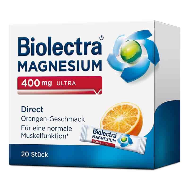 Biolectra MAGNESIUM 400mg ULTRA Direct Orange  20 St Pellets