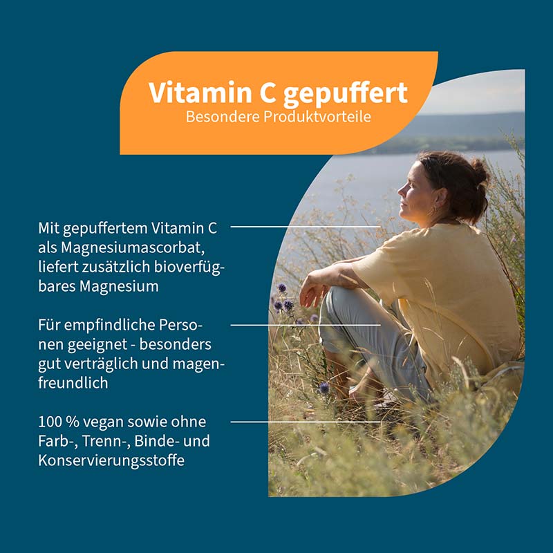NatuGena Vitamin C gepuffert 120 St Kapseln