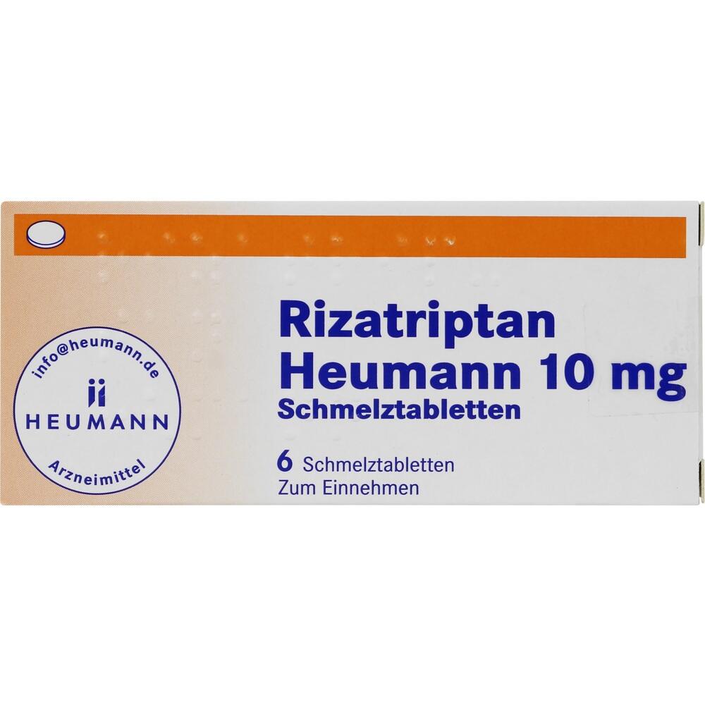 Rizatriptan Heumann 10mg 6 St Schmelztabletten