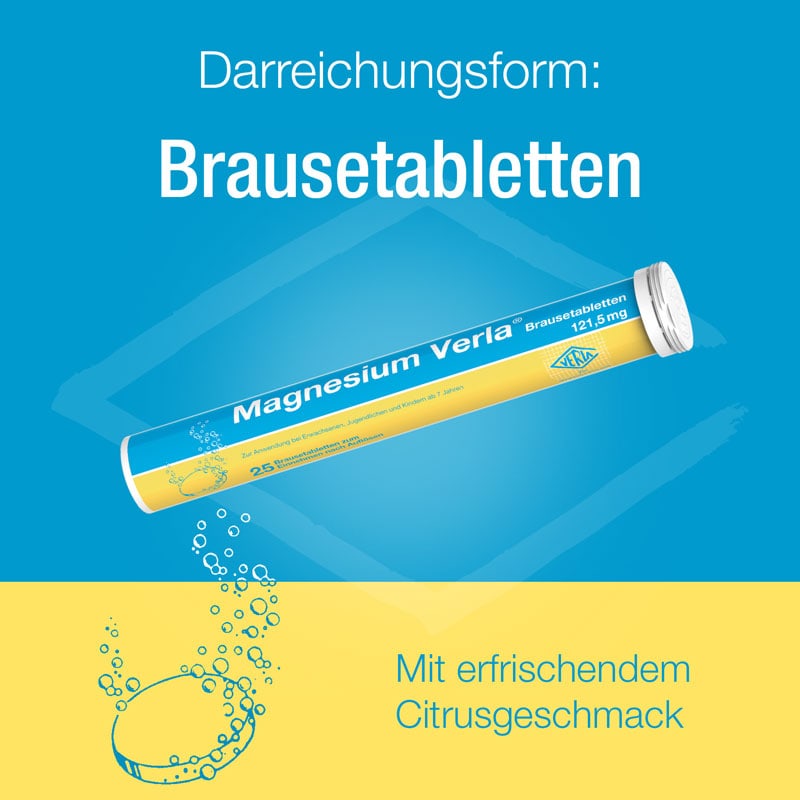 Magnesium Verla 121,5 mg 50 St Brausetabletten