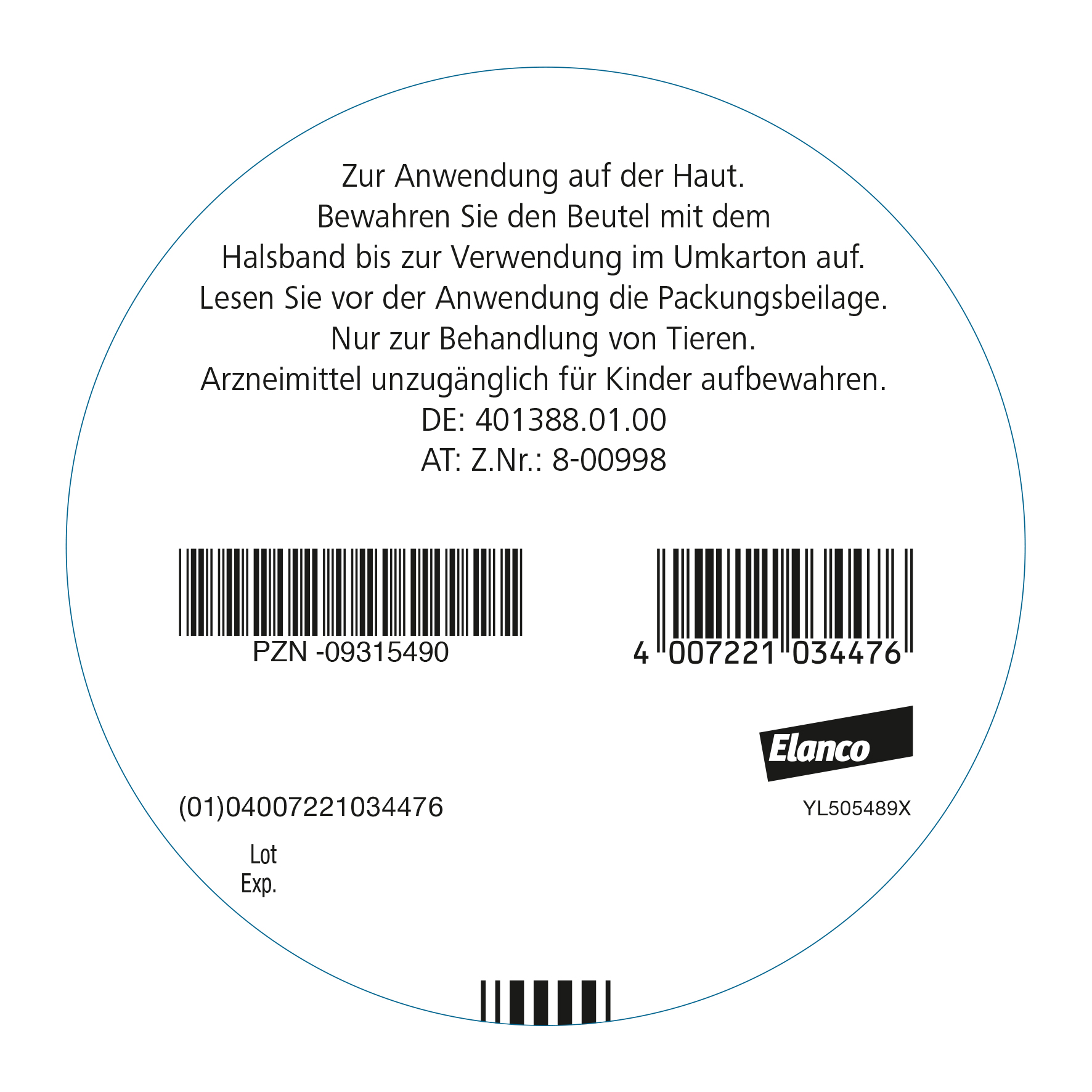 SERESTO 4.5+2.03 HUND AB 8KG 1 St Halsband