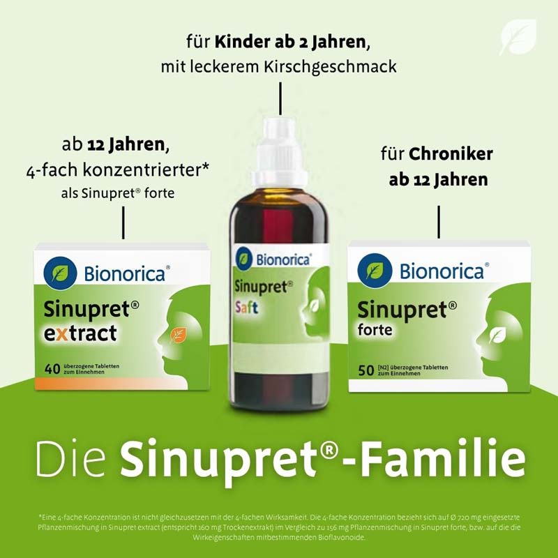 Sinupret forte  20 St Überzogene Tabletten