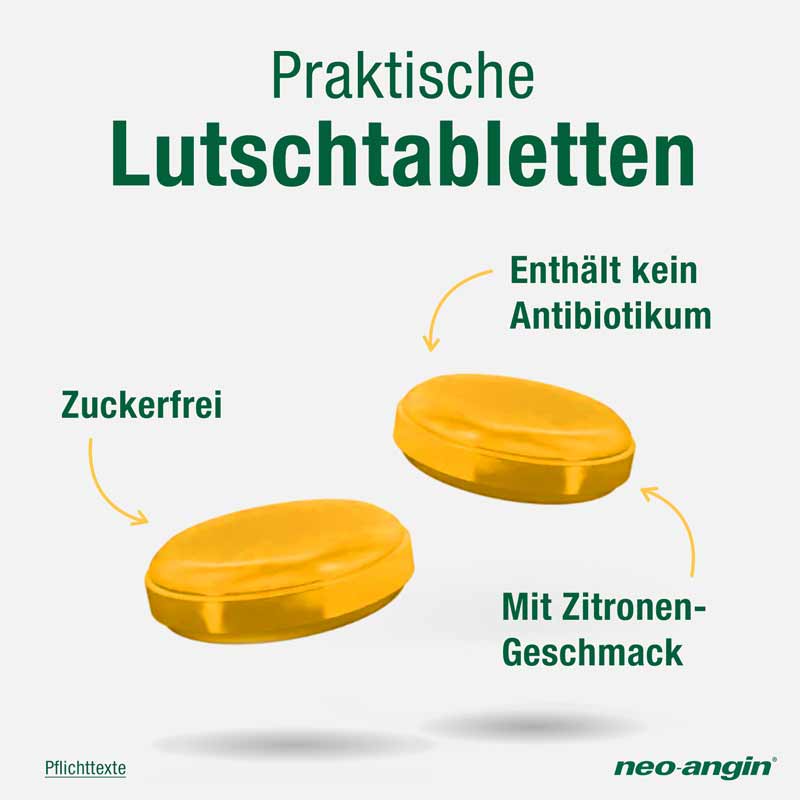neo-angin BENZYDAMIN gegen AKUTE Halsschmerzen 20 St Lutschtabletten