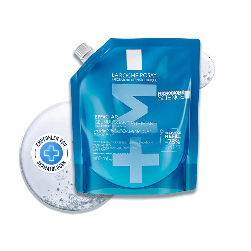 LA ROCHE-POSAY EFFACLAR SCHÄUMENDES REINIGUNSGGEL Nachfüllpack 400 ml Gel