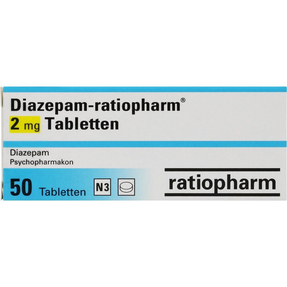 Diazepam-ratiopharm 2mg 50 St Tabletten