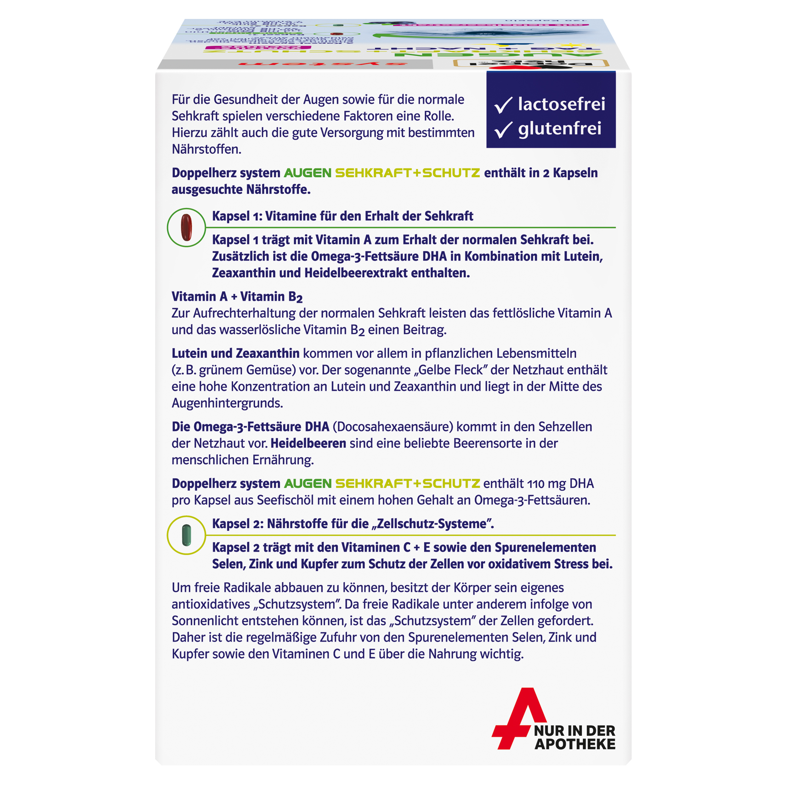 Doppelherz system AUGEN SEHKRAFT+SCHUTZ TAG + NACHT 120 St Kapseln