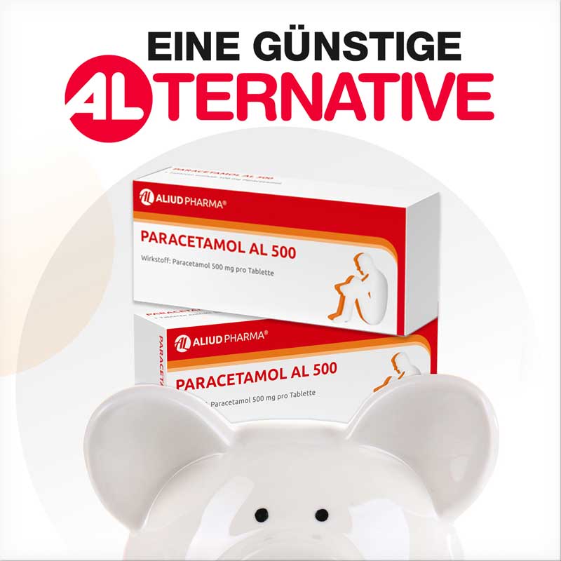 Paracetamol AL 500 bei akuten Schmerzen und Fieber