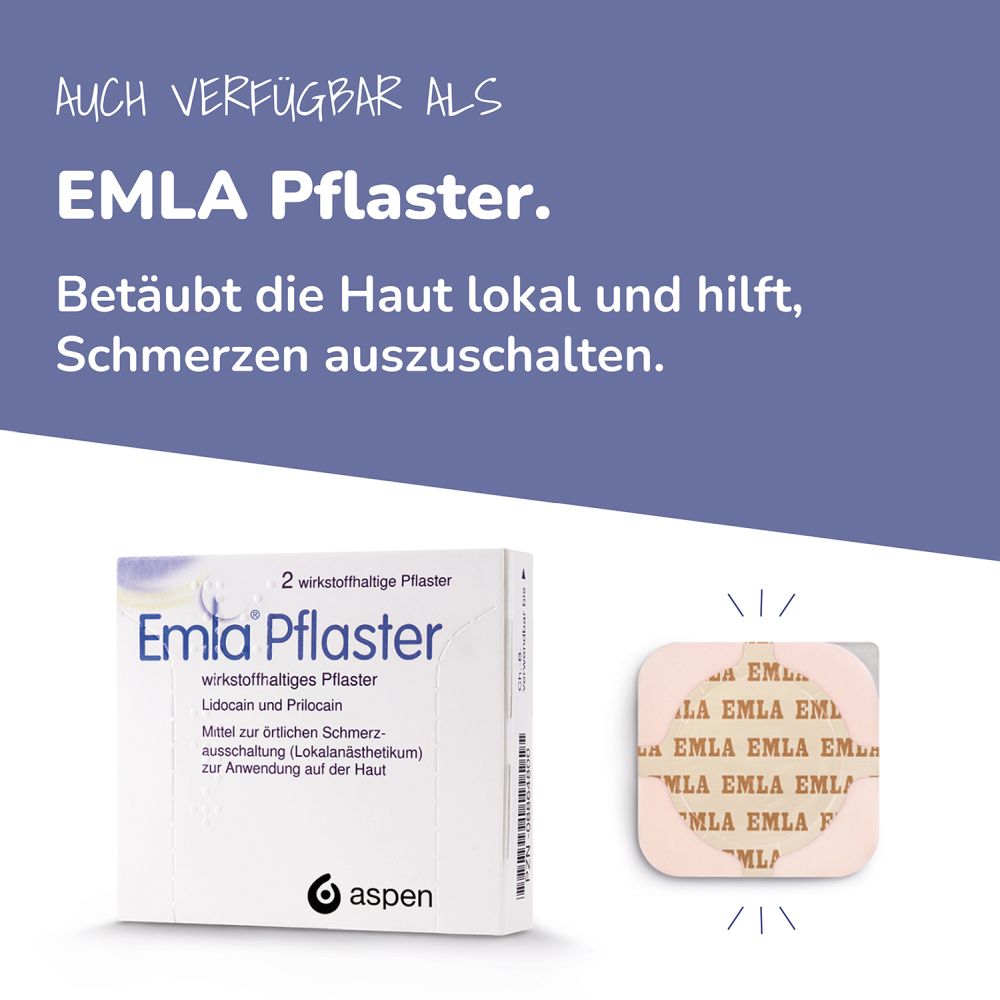 Emla Creme + 2 Tegaderm Pflaster  5 g Creme