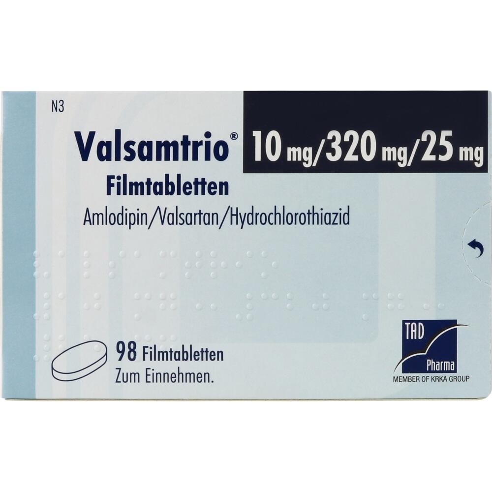 Valsamtrio 10 mg/320 mg/25 mg 98 St Filmtabletten