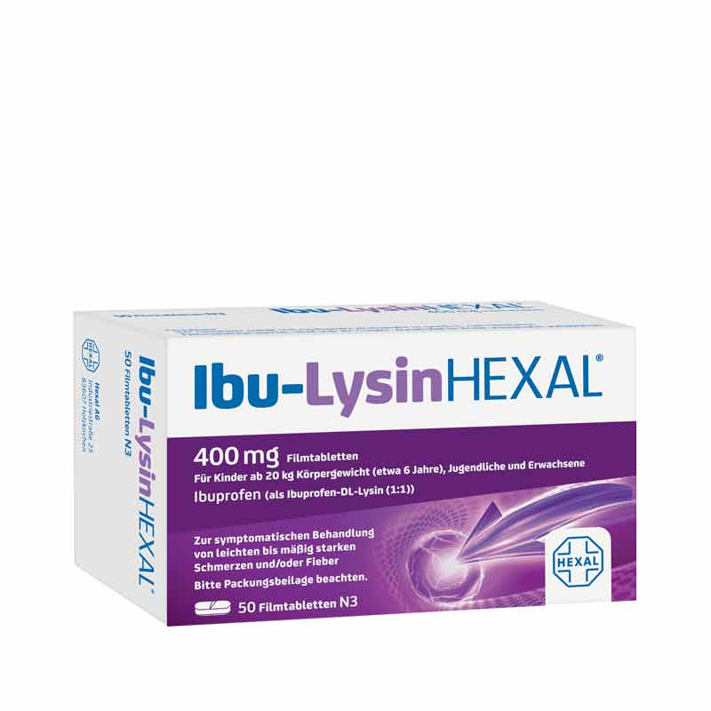 Ibu-Lysin HEXAL 400 mg 50 St Filmtabletten