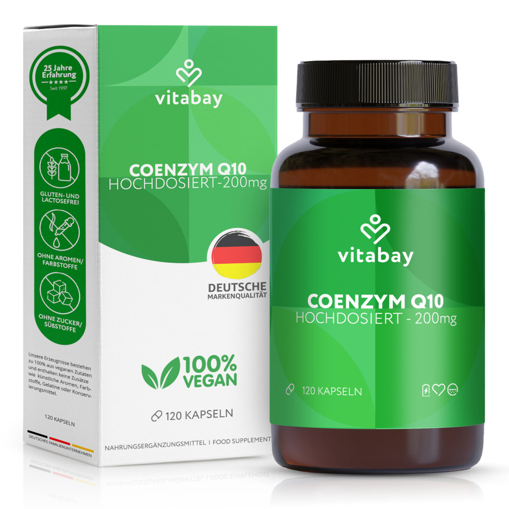 vitabay COENZYM Q10 DEPOT KOMPLEX 200 MG UBICHINON 120 St Kapseln