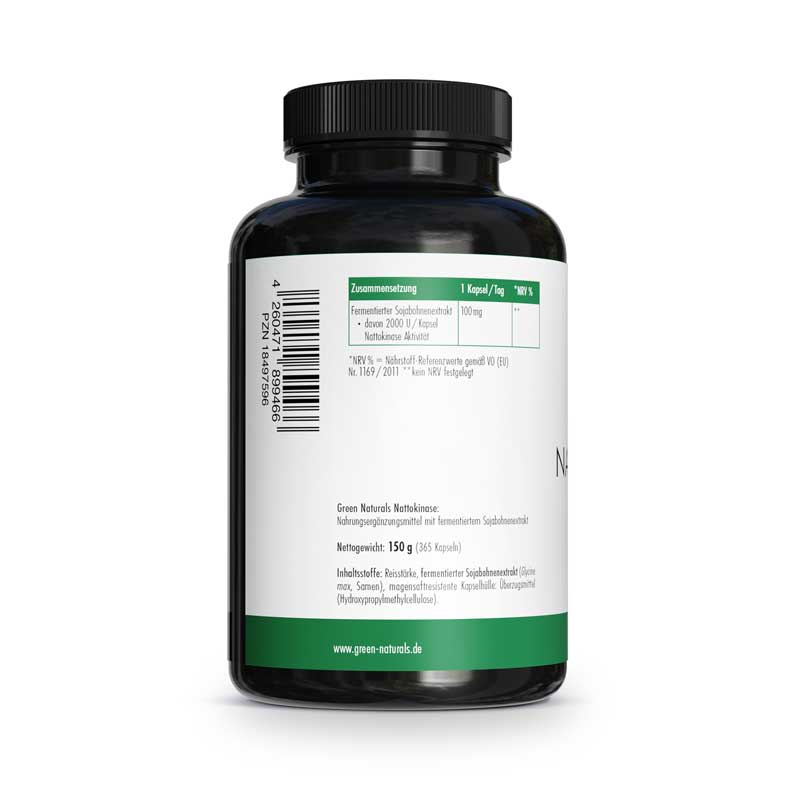 GREEN NATURALS Nattokinase 100mg  365 St Kapseln