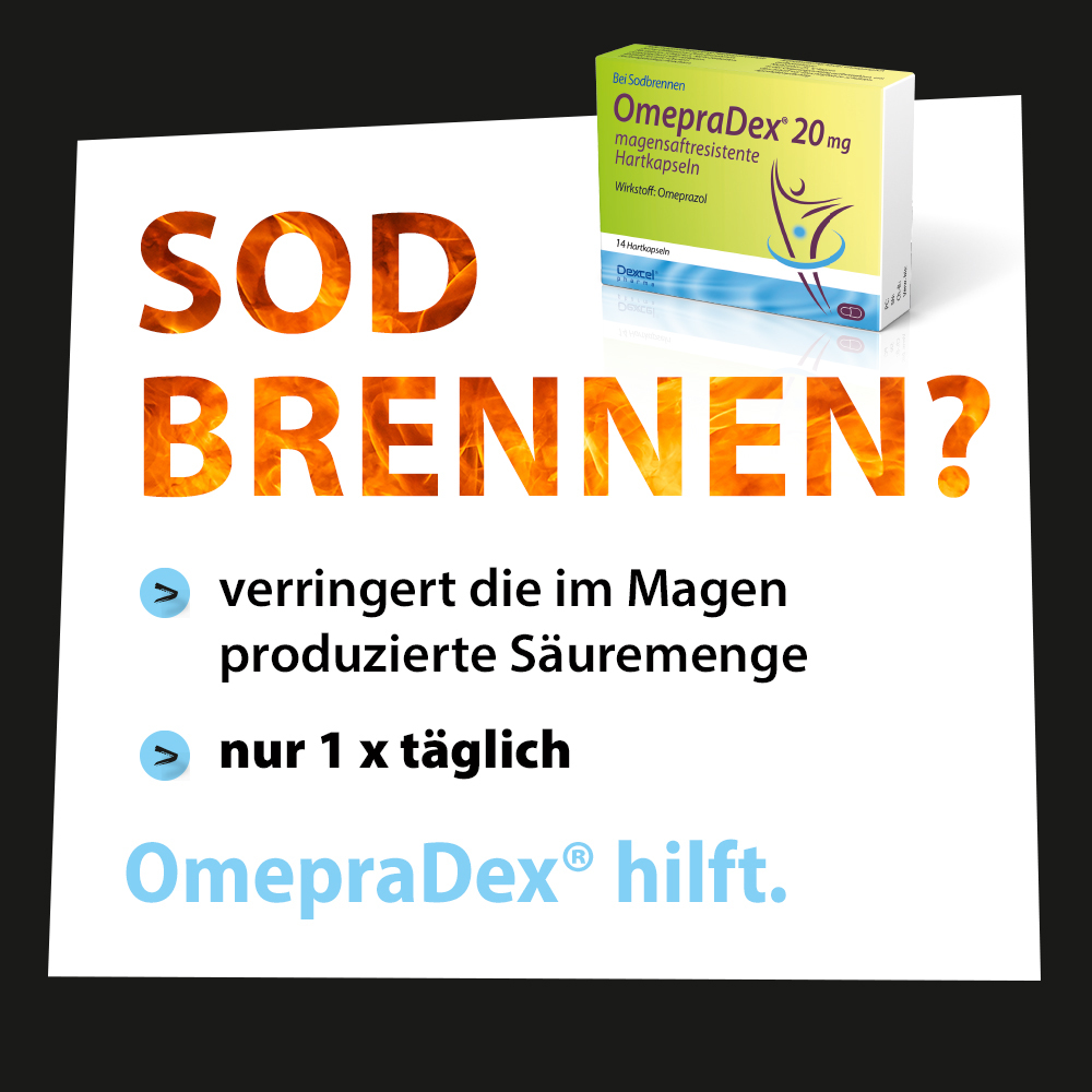 OmepraDex 20 mg  14 St Kapseln magensaftresistent