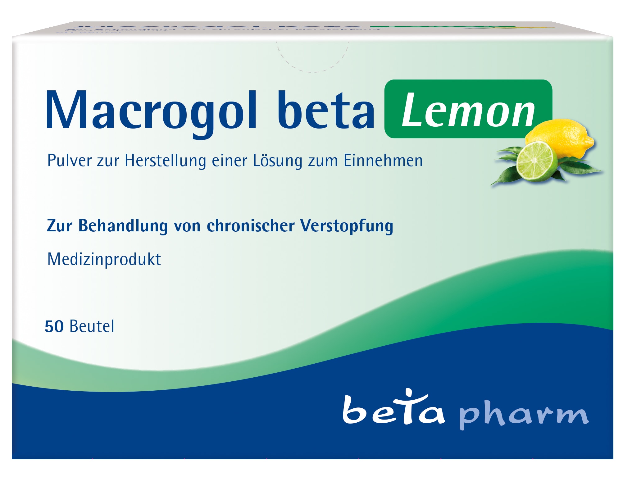 Macrogol beta Lemon 50 St Pulver zur Herstellung einer Lösung zum Einnehmen