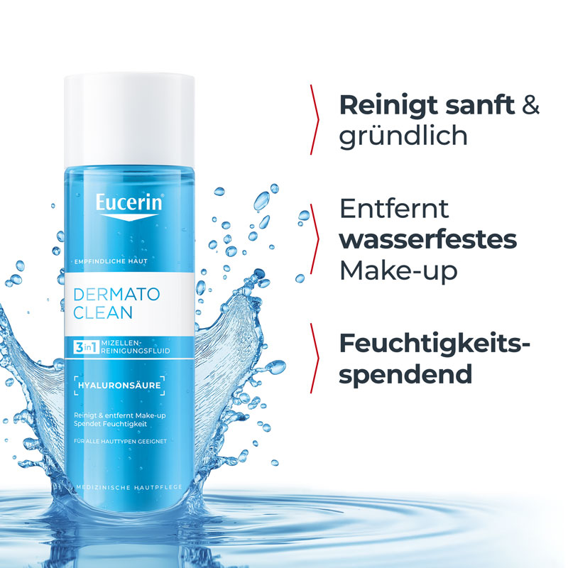 Eucerin DermatoCLEAN MIZELLEN REINIGUNGSFLUID 3in1 200 ml Tonikum