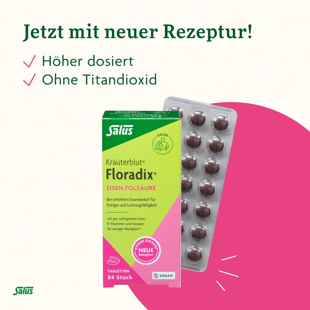 Floradix Eisen Folsäure 84 St Tabletten