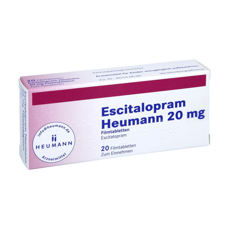 Escitalopram Heumann 20mg 20 St Filmtabletten