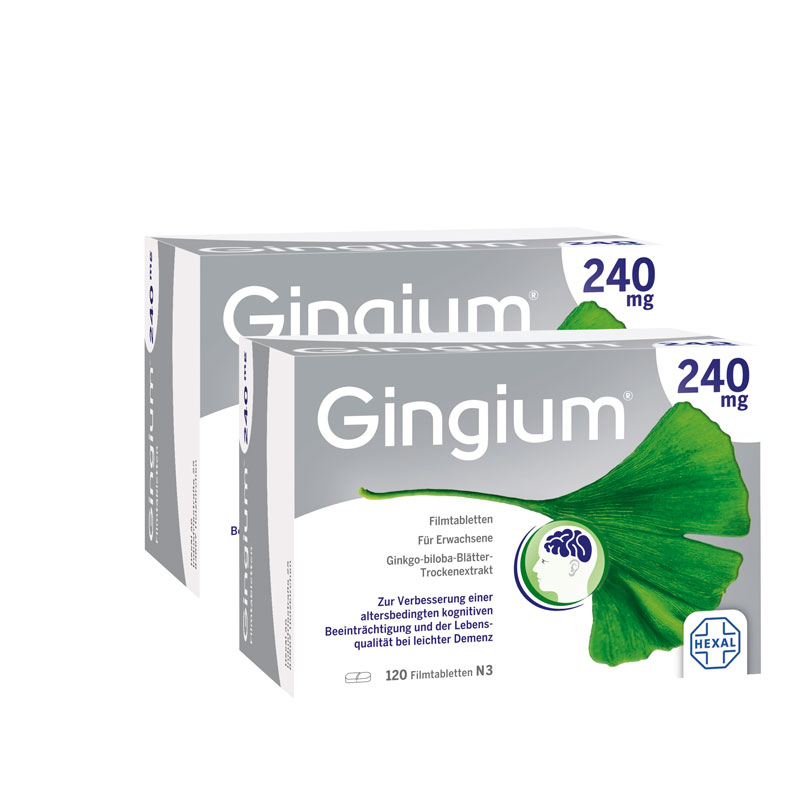 Gingium 240 mg Doppelpack 2X120 St Filmtabletten