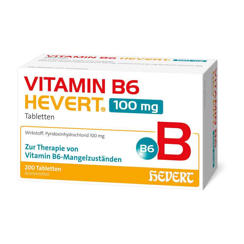 VITAMIN B6 HEVERT 100 mg 200 St Tabletten