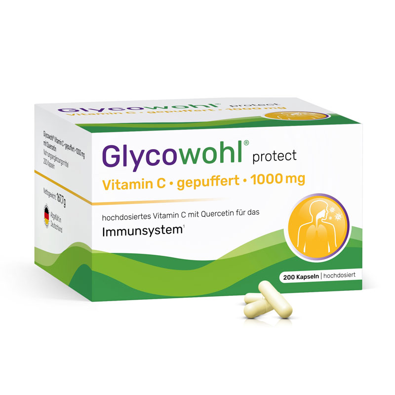 Glycowohl protect Vitamin C gepuffert 1000 mg 200 St Kapseln