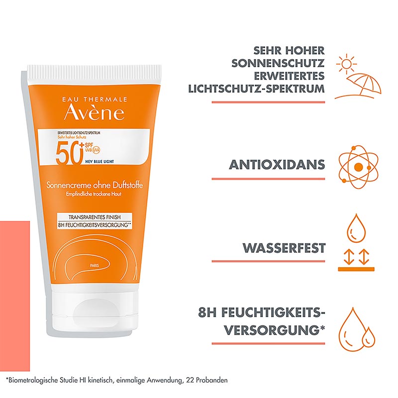 Avène Sonnencreme ohne Duftstoffe SPF 50+  50 ml Creme