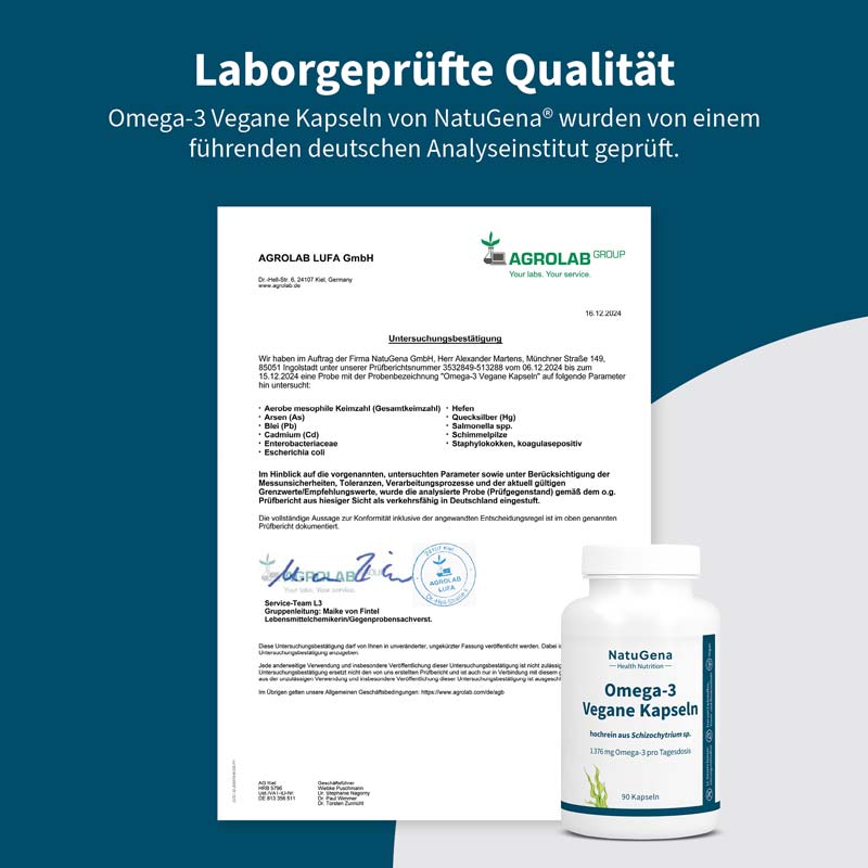 NatuGena Omega-3 Vegane Kapseln 90 St Kapseln