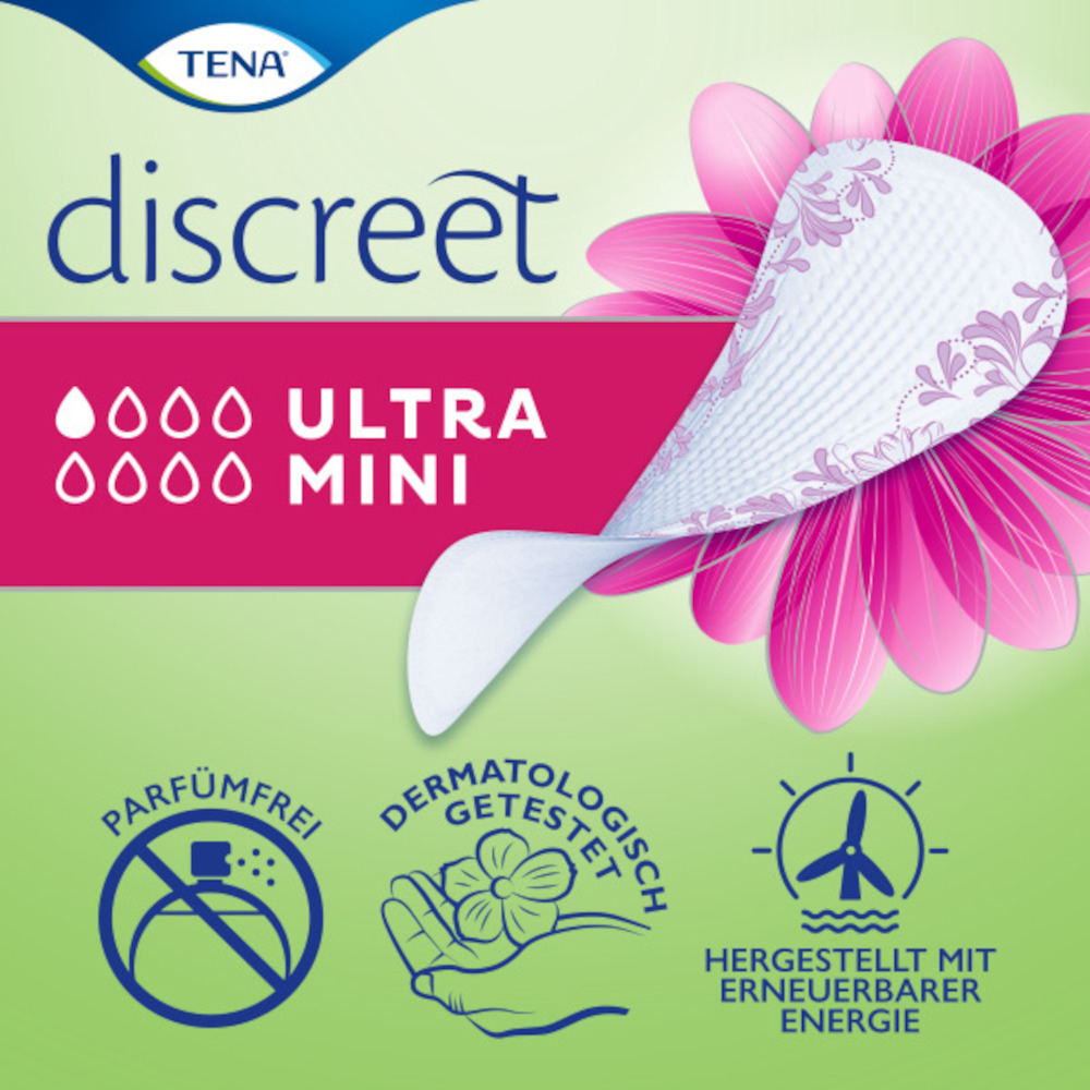 TENA LADY discreet ULTRA MINI Inkontinenz Slipeinlagen 10X28 St