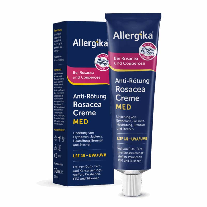 Allergika Anti-Rötung Rosacea Creme MED 30 ml Creme