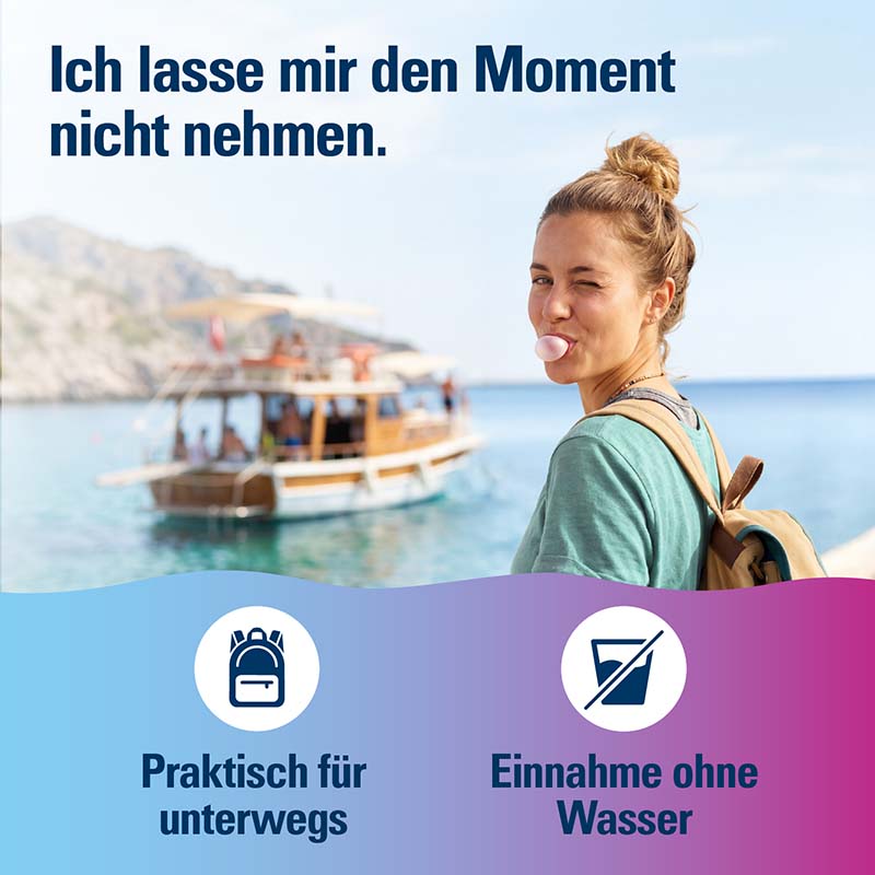 SUPERPEP Reise Kaugummi-Dragées 20 mg 10 St Kaugummi