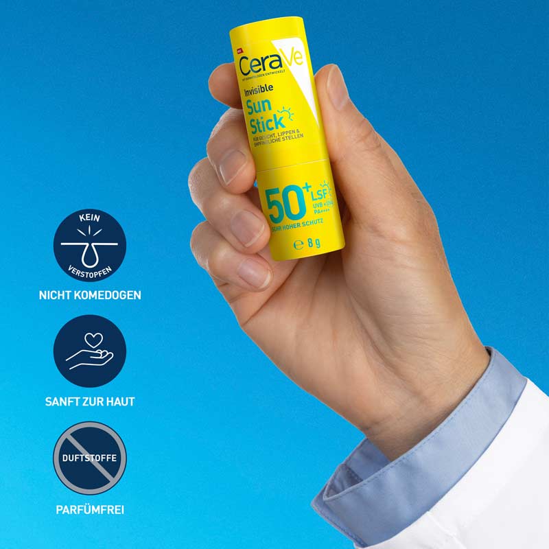 CeraVe Invisible Sun Stick LSF 50+ 8 g Stifte