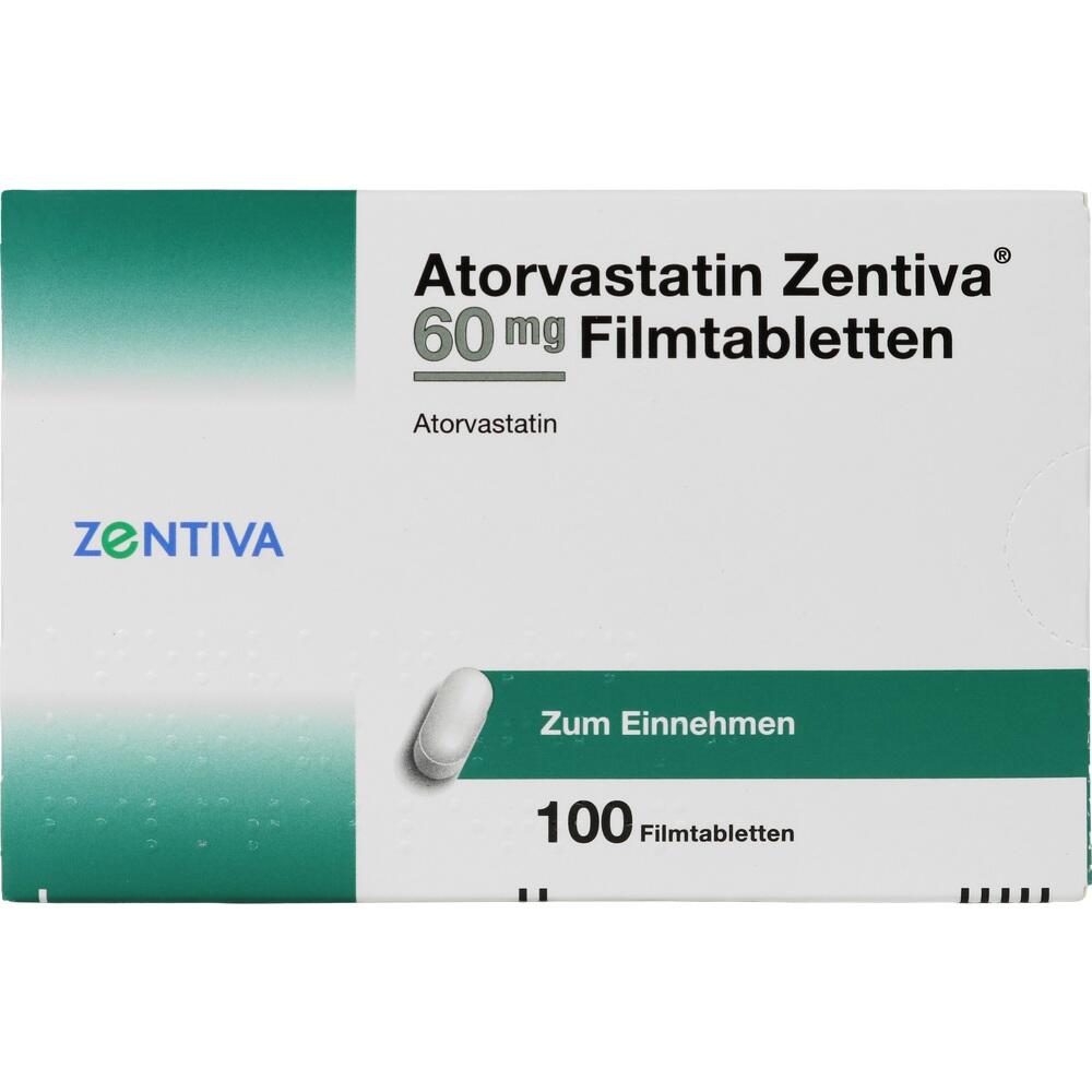 Atorvastatin Zentiva 60mg 100 St Filmtabletten