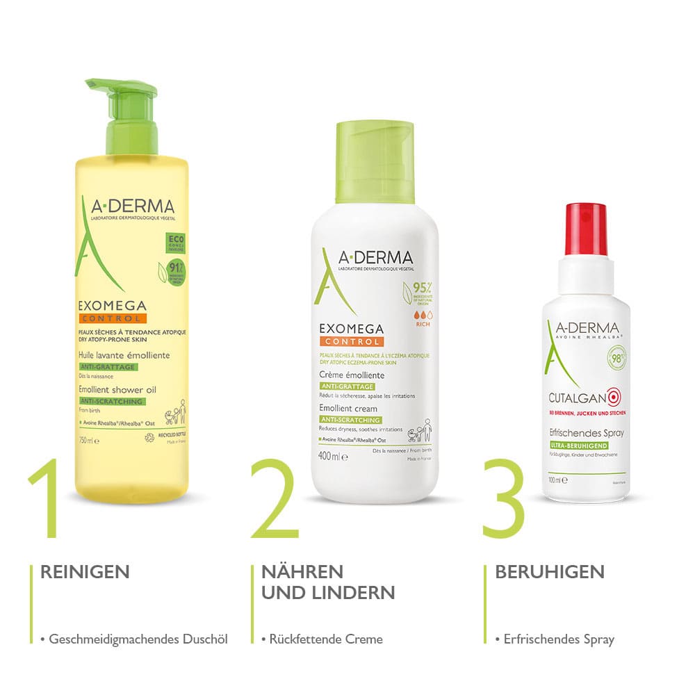 A-DERMA EXOMEGA CONTROL Rückfettende Creme 400 ml Creme