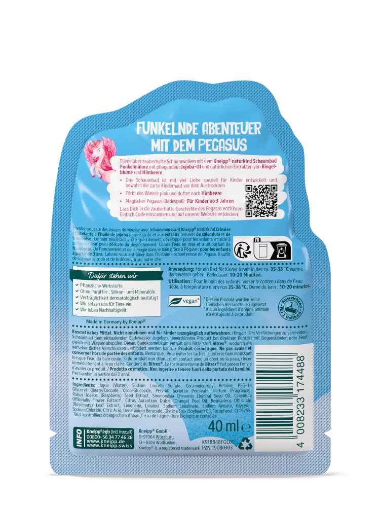 Kneipp Naturkind Schaumbad Funkelmähne 40 ml Bad