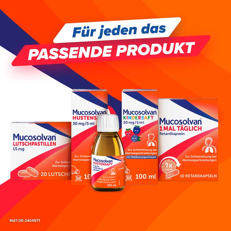 MUCOSOLVAN Hustensaft 100 ml Lösung zum Einnehmen