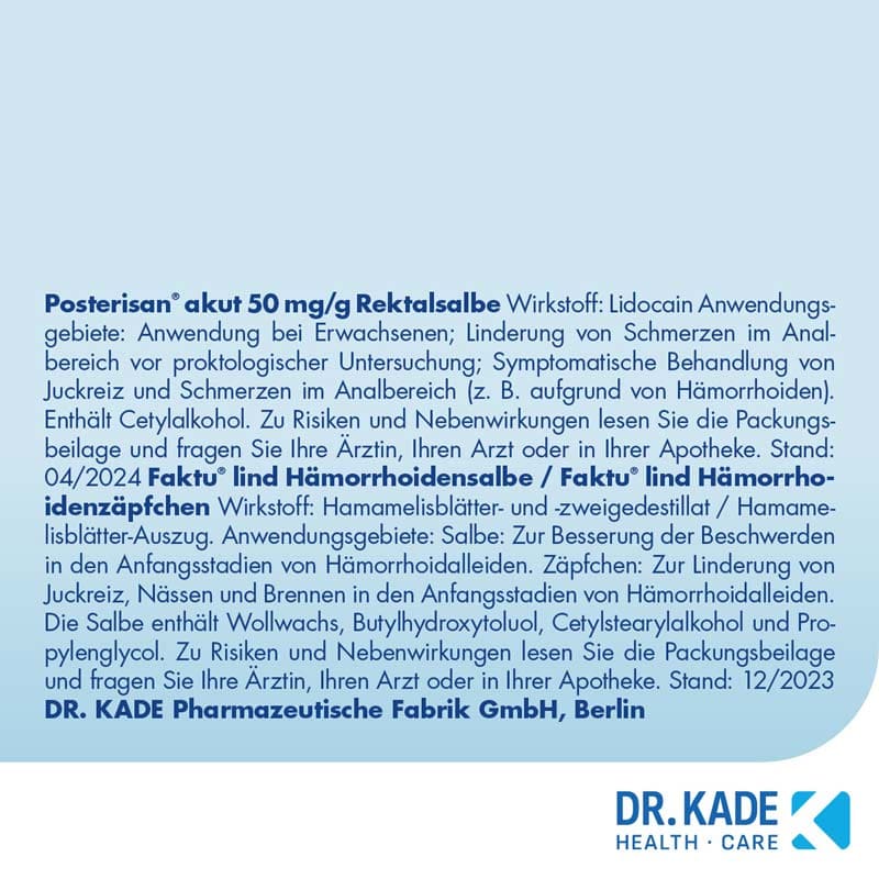POSTERISAN akut  50 g Salbe