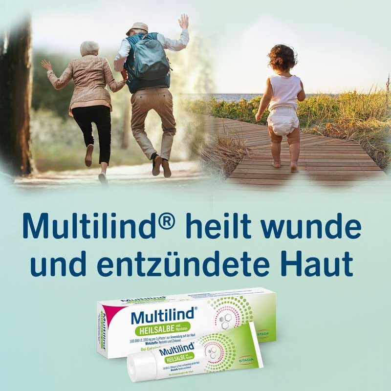 Multilind HEILSALBE mit Zinkoxid und Nystatin 25 g Paste