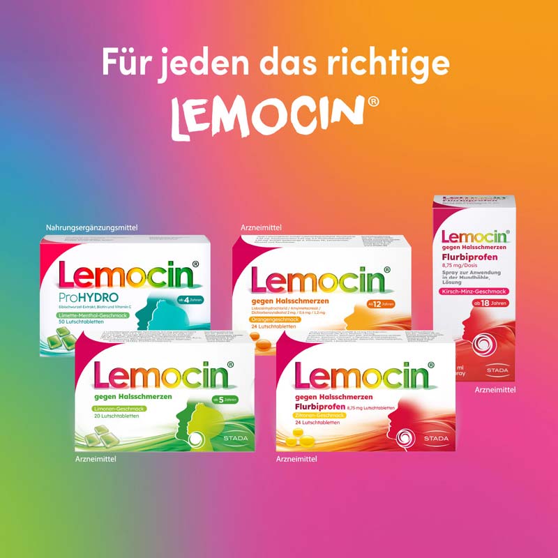 Lemocin gegen Halsschmerzen Limone 20 St Lutschtabletten