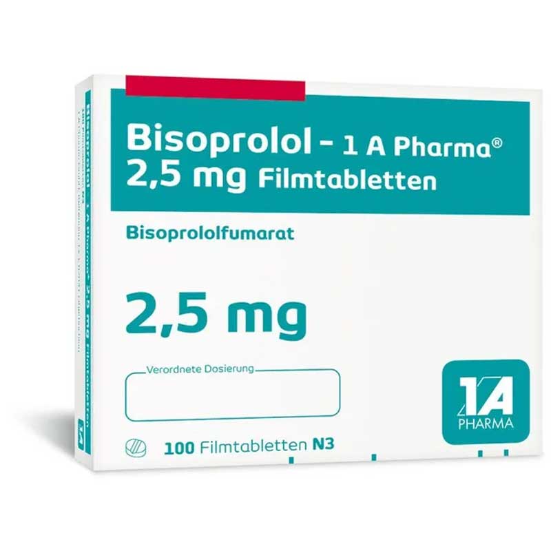 Bisoprolol-1 A Pharma 2,5mg 100 St Filmtabletten