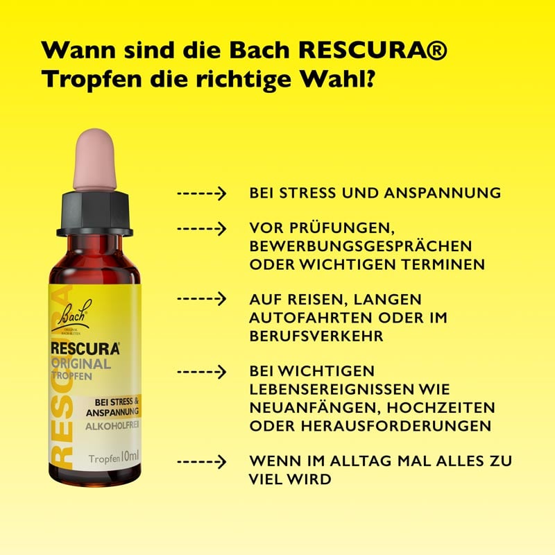 Bach RESCURA ORIGINAL BEI STRESS & ANSPANNUNG 10 ml Tropfen