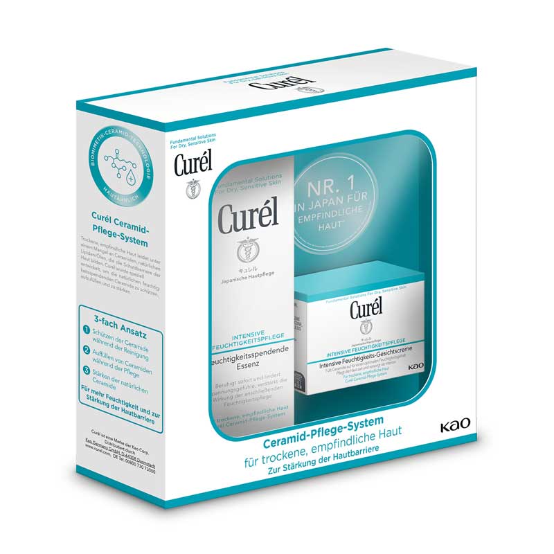 Curél Feuchtigkeitsspendende Essenz & Gesichtscreme 1 Packung Kombipackung