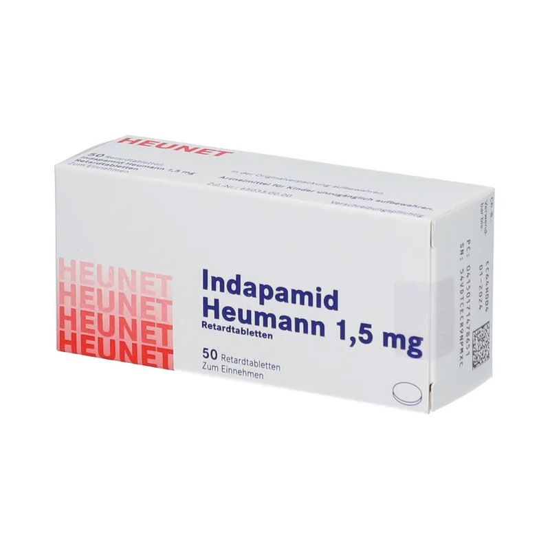 Indapamid Heumann 1,5 mg 50 St Retard-Tabletten