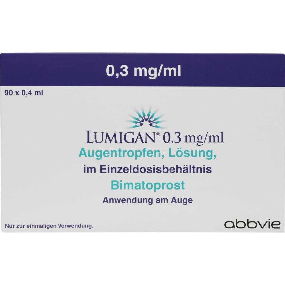 LUMIGAN 0,3mg/ml Augentropfen 90X0.4 ml Augentropfen