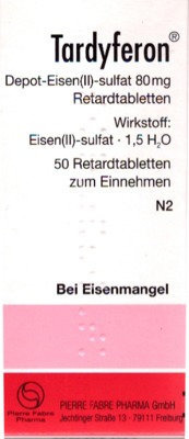 Tardyferon Depot-Eisen(II)-sulfat 80mg 50 St Retard-Tabletten