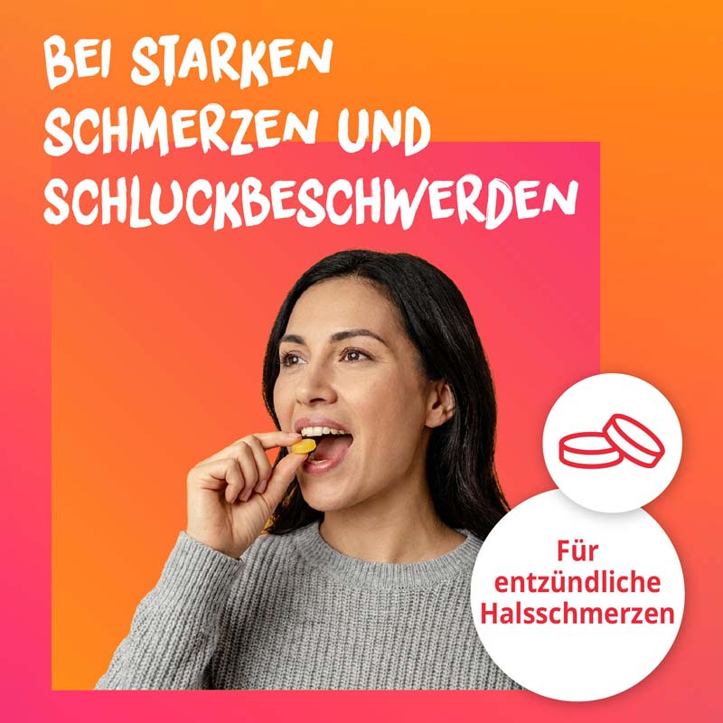 Lemocin gegen Halsschmerzen Flurbiprofen 24 St Lutschtabletten