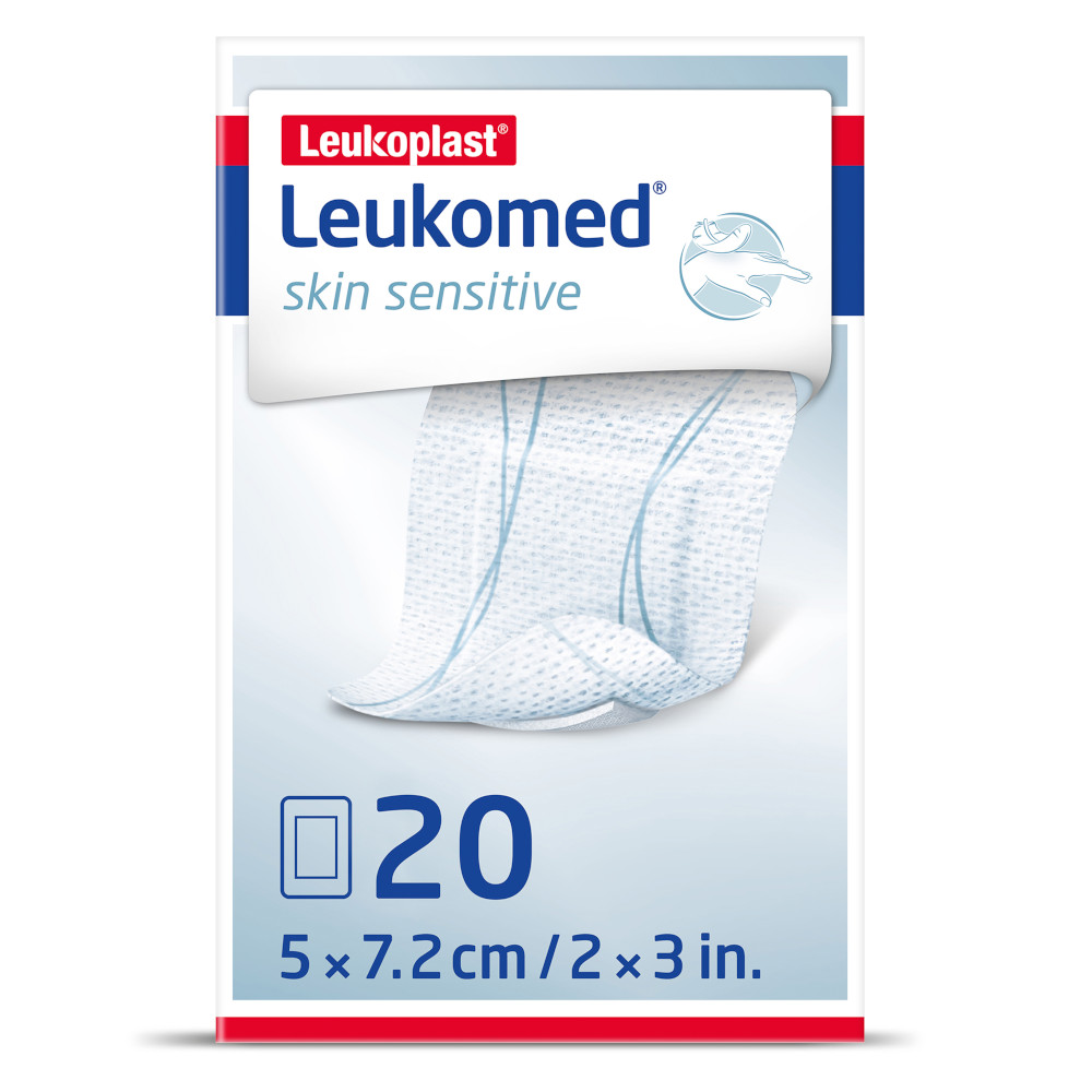 Leukomed skin sensitive 7,2x5cm 20 St Pflaster